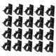 thumbnail image 1 of Water Pipe Fixing Buckles 50 Pack Multipurpose Clamp Brackets Selfadhesive for Hoses Cables Wall Mount, 1 of 5
