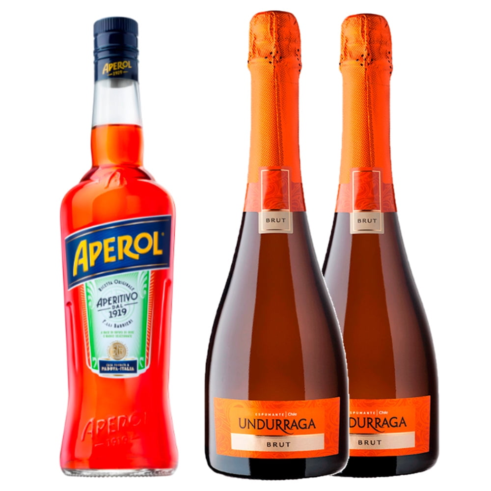 Pack Licor 750Cc + 2 Espumantes Undurraga Brut 750Cc