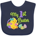 thumbnail image 3 of Inktastic My First Easter Cute Chick and Eggs Boys or Girls Baby Bib, 3 of 4