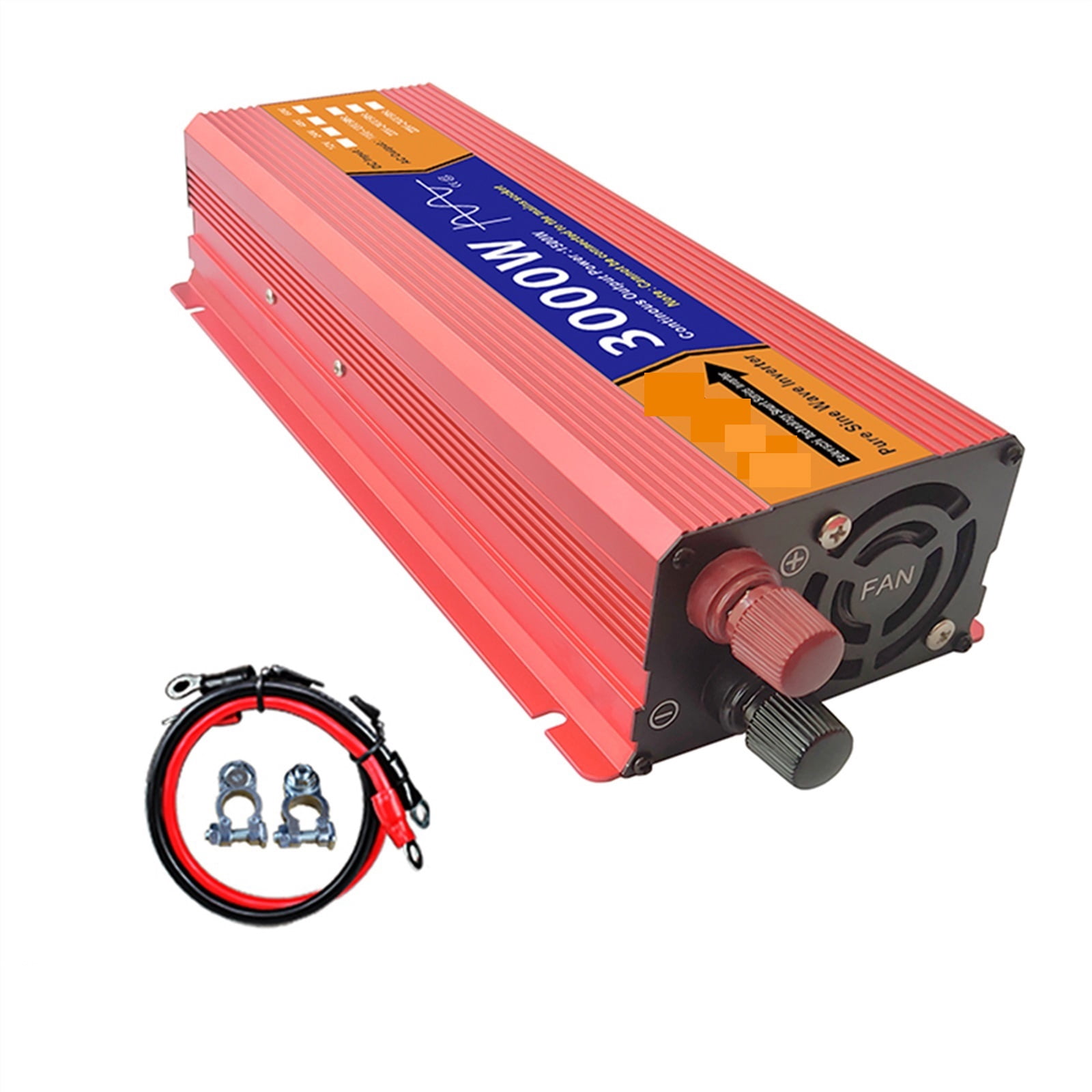 Pure Sine Wave Inverter 12V/24V To AC 1000W/1600W/2200W/3000W Voltage Transformer Power Converter Solar LED Inverter ,Powerful Output