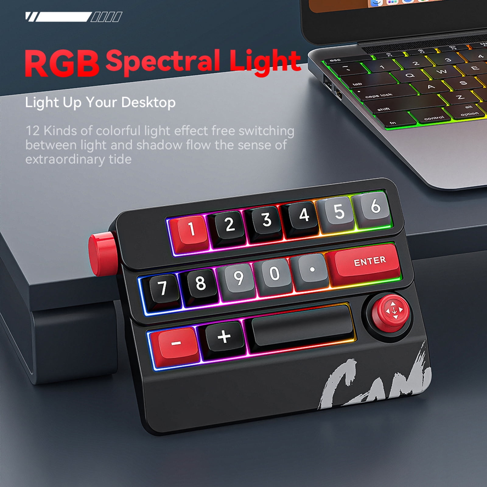Mechanical Gaming Keyboard Customizable with Hot Swappable Switches Small Keypad
