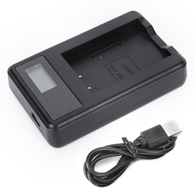 Single Battery Charger,SEIVI Camera Battery Single Battery Single Chargerwith LC Camera Battery Charger Seamless Integration