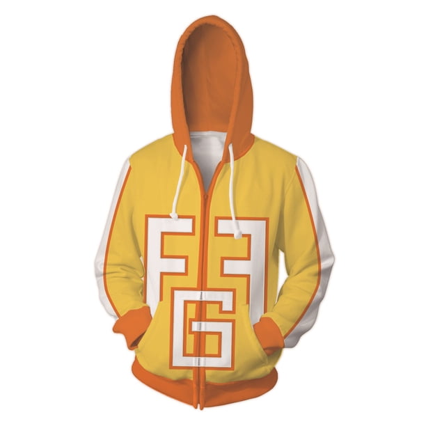 Sudaderas con capucha holgadas informales con cremallera de My Hero Academy, jersey de manga larga de otoño, Tops de gran tamaño, sudaderas para mujeres y hombrestrébol negroMETRO Deng Xun unisex