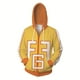 thumbnail image 1 of Sudaderas con capucha holgadas informales con cremallera de My Hero Academy, jersey de manga larga de otoño, Tops de gran tamaño, sudaderas para mujeres y hombrestrébol negroMETRO Deng Xun unisex, 1 of 2