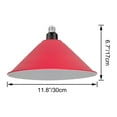 thumbnail image 3 of FSLiving 4-Packs 11.8" E26 to E26 Screw-in Red LampShade Industrial Replacement, Iron Rustic Cone Shape Cover, DIY Torchiere Shade Decorative for Kitchen Ceiling Pendants Table Lamp Wall Sconce, 3 of 7