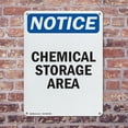 thumbnail image 4 of (2 Pack) Chemical Storage Area OSHA Notice Sign 10 Inch X 14 Inch Indoor / Outdoor Rust-Free Aluminum Metal Signs for Workplace, Workshop, and Construction Site, Made in the USA, 4 of 8