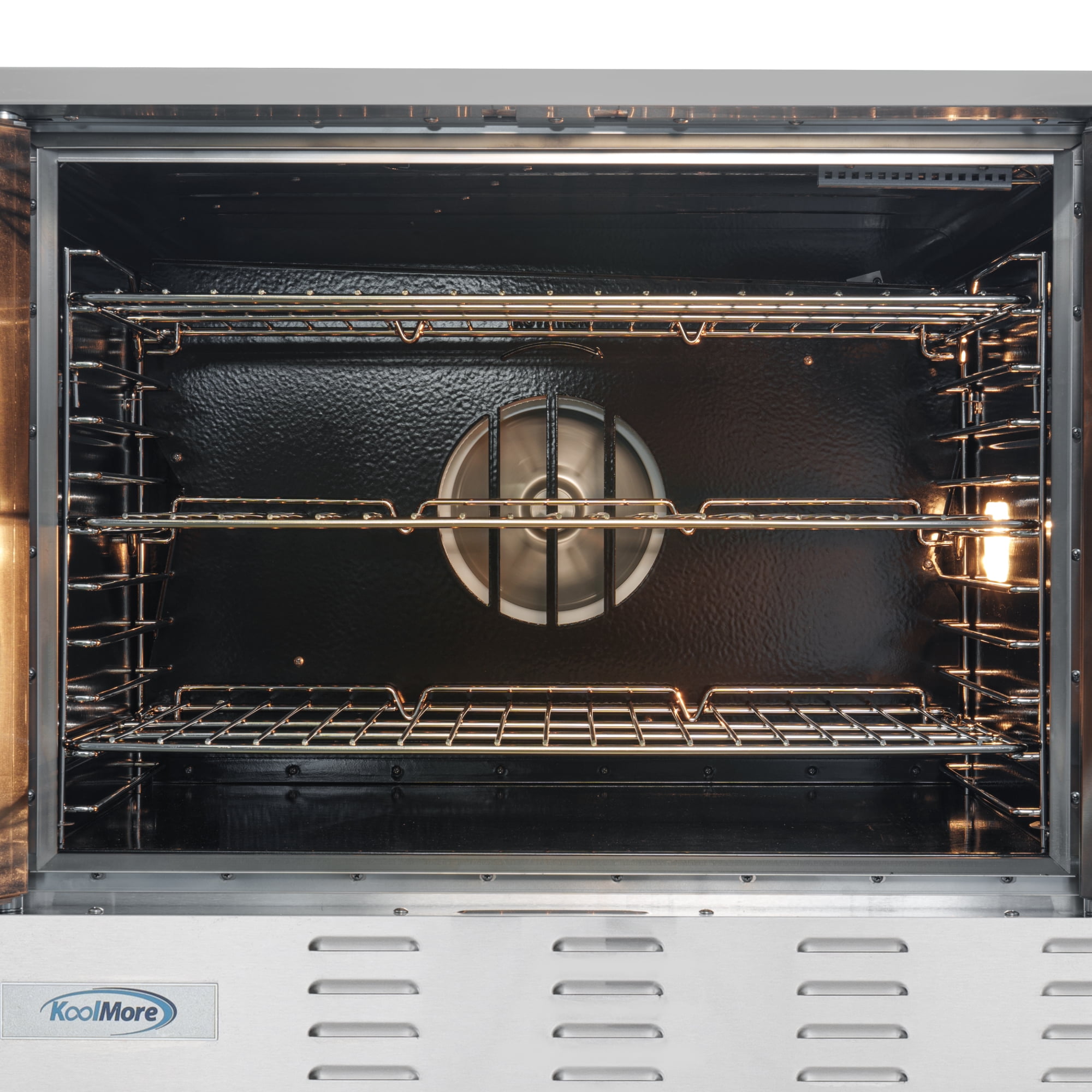 38 in. Full Size Single Deck Commercial LP Convection Oven 54,000 BTU with Casters (KM-CCO54-LPC)