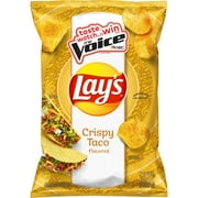 Lay’s Crispy Taco Flavored Potato Chips, 7.75 oz Bag