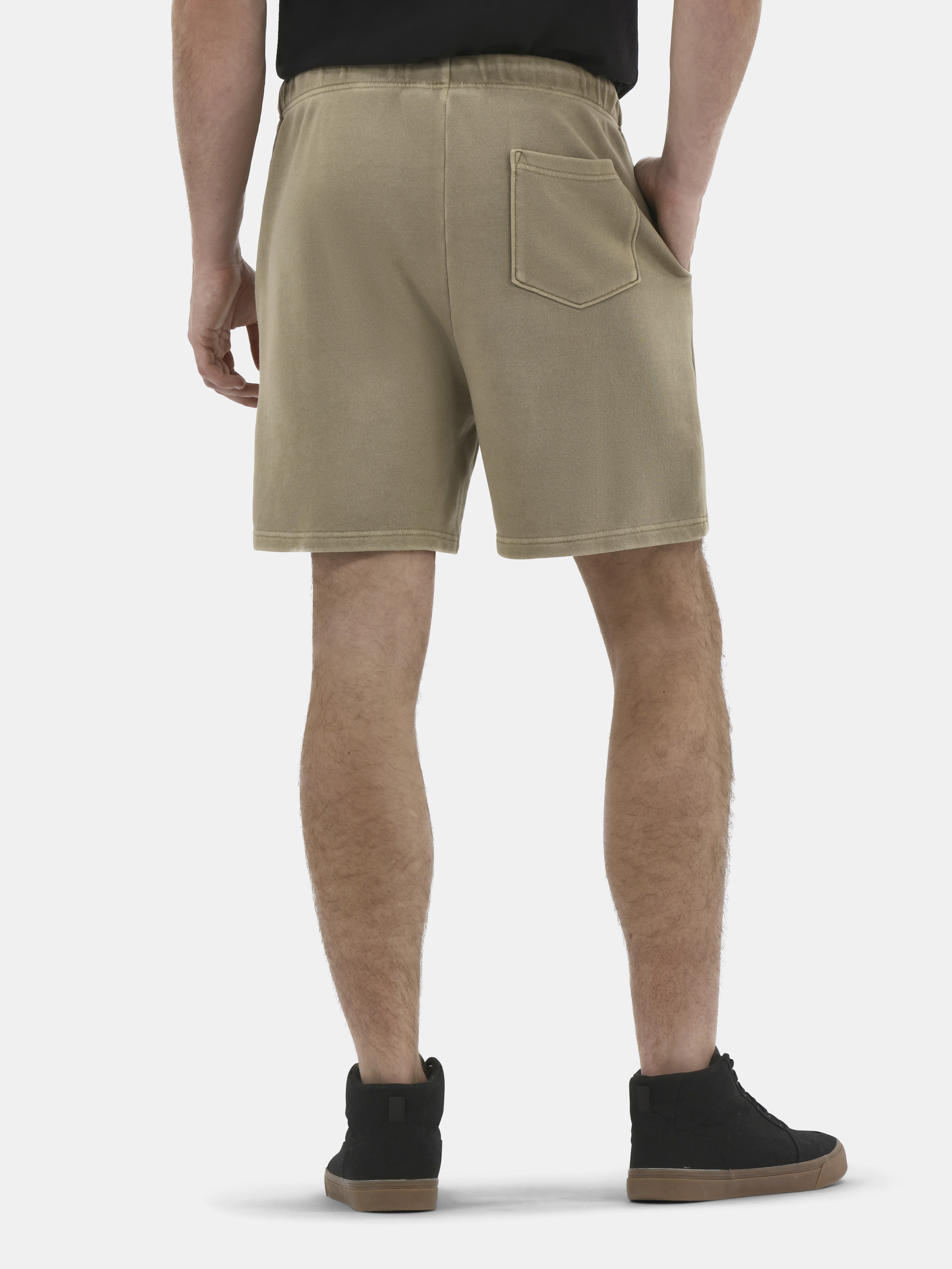 No Boundaries Soft Fleece Jogger Shorts, 6" Inseam, 2-Pack, Men's and Big Men's