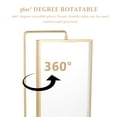 thumbnail image 5 of OULII Metal Rotating Picture Frame Double Sided Photo Display with Elegant Gold Finish, 5 of 7