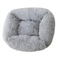 thumbnail image 3 of Cozy dog Bed Warm Kennel Long Plush easy to Suministros para mascotas Colchón suave para el invierno Warm Puppy Sleeping Small Medium Dogs - Gris claro, M M gris claro Colco Casa de la cama del gato, 3 of 8