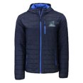 thumbnail image 2 of Men's Cutter & Buck  Navy Citadel Bulldogs Vault Rainier Primaloft Eco Full-Zip Hooded Jacket, 2 of 3