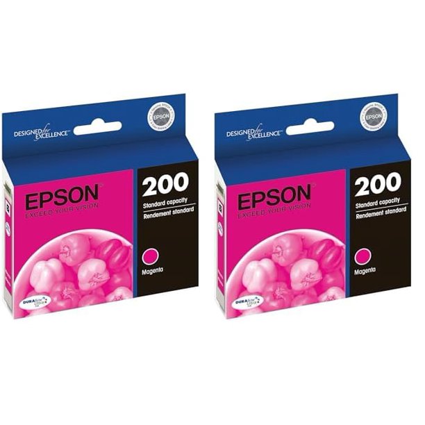 Cartucho de tinta Epson T200 DuraBrite Ultra Magenta (paquete de 2)