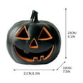 thumbnail image 3 of Halloween Pumpkin Lights Jack O Lanterns Vintage Halloween Decorations Classic Plastic Pumpkin Statue Light Up Table Decor for Home Office Haunt House Party Decorations, 3 of 5