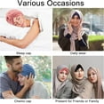thumbnail image 6 of 4 Pieces Turbans for Women, Soft Pre Tied Knot Turban Head Wraps Chemo Headwear Pleated Beanie Cap Sleep Hat, 6 of 7