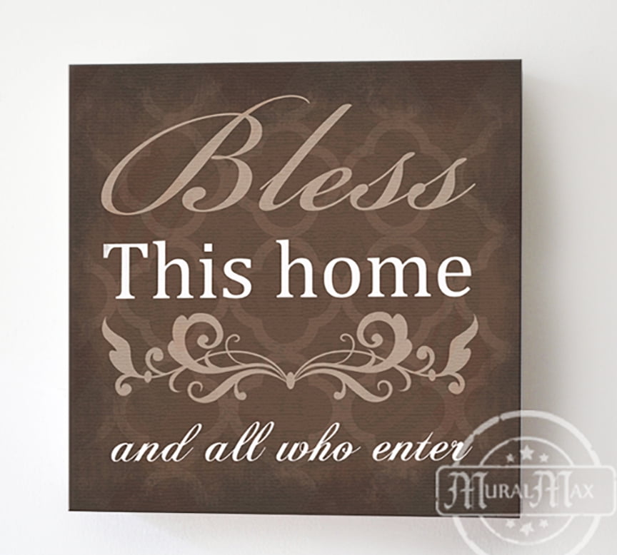 Muralmax Inspirational Quote Wall Decor Bless This Home All