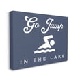 thumbnail image 3 of Stupell Industries Go Jump in Lake Nautical Swimmer Iconography Sign,20 x 16, Design by Daphne Polselli, 3 of 5