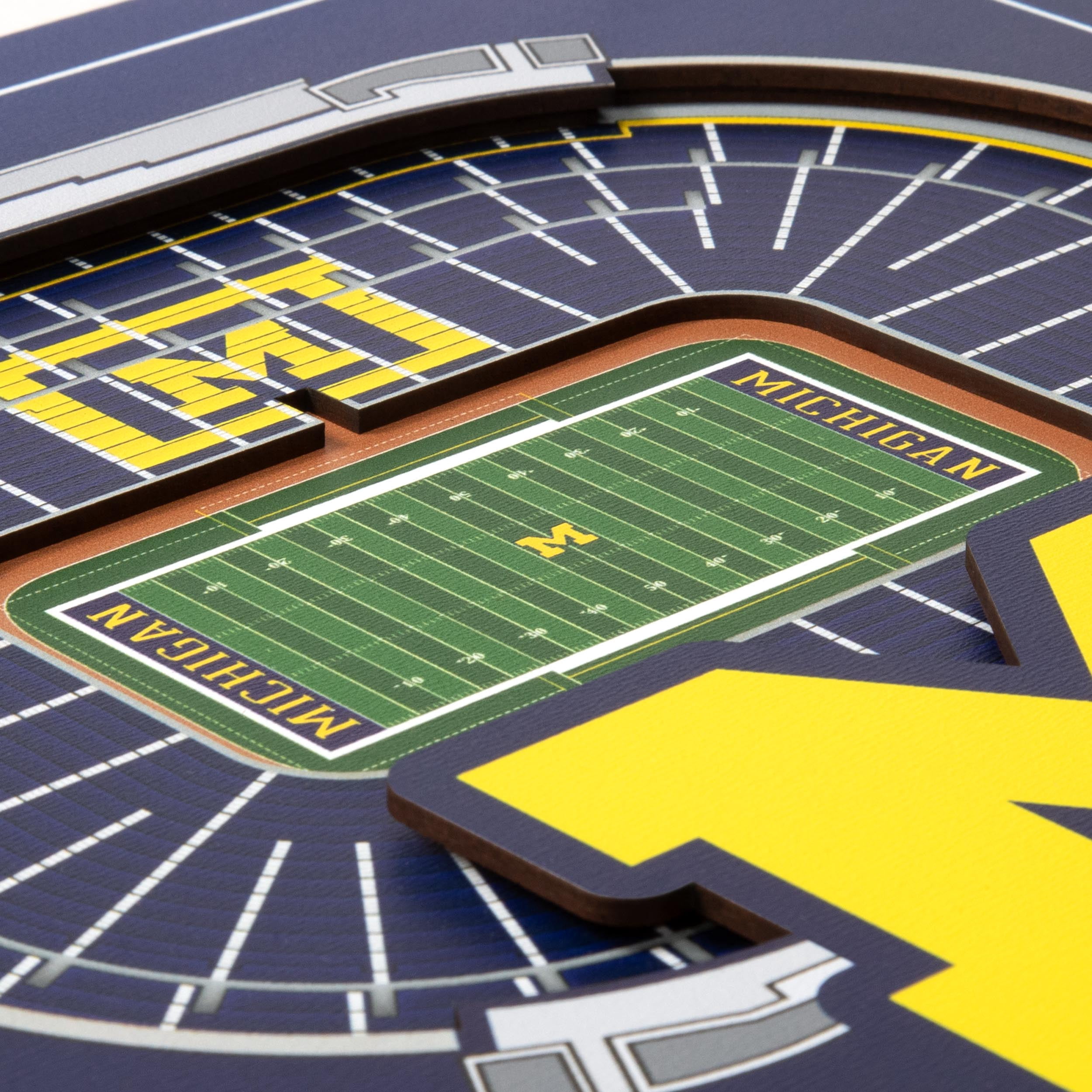 YouTheFan NCAA Michigan Wolverines Stadium Series 3D Wall Art