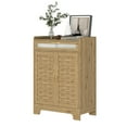 thumbnail image 6 of Spaco Coffee Bar Cabinet, Modern Farmhouse Buffet Sideboard with Drawer and Adjustable Shelf, Barn Door Storage Cabinet for Kitchen, Dining Room, Bathroom, Entryway, 6 of 12