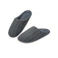 thumbnail image 4 of FALEXO Men Soft Plush Warm Slippers Men's Anti-Slip Winter Indoor House Shoes Slip on Anti-skid Sole Soft Slippers, 4 of 9