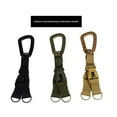 thumbnail image 3 of Yuarrent Botella de agua colgante hebilla cincha mochila anillo soporte mosquetón al aire libre senderismo viajar escalada accesorios de pesca Ciclismo Negro, 3 of 6