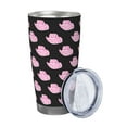thumbnail image 2 of Lsque Cowboy Hat Pattern 20oz Car Cup with Lid and Straw, Insulated Coffee Cup with Straw Topper, Spill Proof Travel Coffee Mug, Stainless Steel Tumble-Straw Three-piece Set, 2 of 8