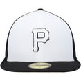 thumbnail image 2 of Men's New Era White/Black Pittsburgh Pirates 2023 On-Field Batting Practice 59FIFTY Fitted Hat, 2 of 6