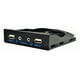 thumbnail image 2 of Panel frontal divisor Hugo 9 pines a USB 2.0 Negro, 2 of 7