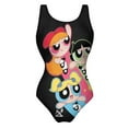 thumbnail image 4 of The Powerpuff Girls Womens Bathing Suits One Piece Swimsuits Cute Bikini Printed Swimwear Cover Up Dress S, 4 of 7