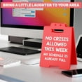 thumbnail image 2 of Funny Office Desk Decor Boss Sign for Women Men Christmas White Elephant Gag Gifts for Manager Supervisor Leader Lady Famale Male, Xmas Teacher Principal Coworker Cubicle Accessories Red Sign, 2 of 7