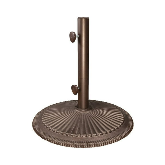 SimplyShade Coral Free Standing 50 Pound Cast Iron Patio Umbrella Base, Bronze