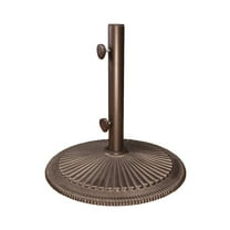SimplyShade Coral Free Standing 50 Pound Cast Iron Patio Umbrella Base, Bronze