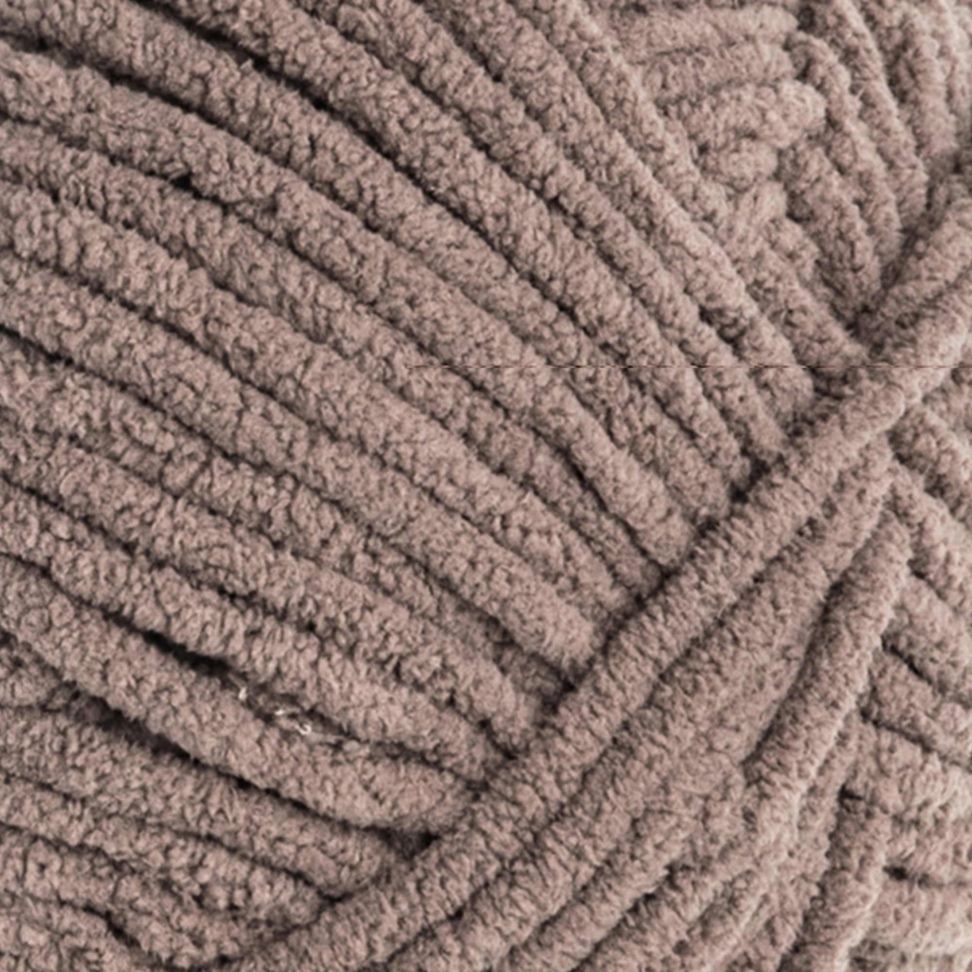 (2 pack) Bernat® Blanket™ #6 Super Bulky Polyester Yarn, Taupe 10.5oz/300g, 220 Yards (4 Pack)