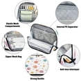 thumbnail image 4 of Standing Pencil Case with Base Large Capacity Stationery Pouch Pen Bag with Zipper for Women Men Small Watercolor Splashes and Dots, 4 of 7