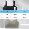 thumbnail image 4 of Women Bras with Support and Lift No Underwire Push Up Full Coverage Lightweight Solid Color Spaghetti Strap Padded Bralettes for Women Breathable Underwear Daily Bra White XL, 4 of 7