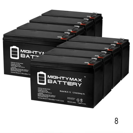 Pda Battery - 12V 8Ah Razor Pocket Mod Sweet Pea 15130659 Scooter Battery - 8 Pack
