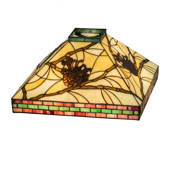 14"Sq Pinecone Mission Shade