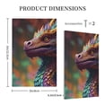 thumbnail image 3 of Daiia Rainbow Scales Fantasy Dragon Pattern Decorator Wall Plate Child Safe Outlet Cover, Switch and Outlet Covers,Size 1-Gang 5.0" x3.0" , Polycarbonate Thermoplastic-Style V, 3 of 6