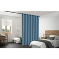 thumbnail image 4 of Legacy Decor Blackout Room Divider Panel Privacy Partition Heavyweight Premium Fabric, Grommet Top, 48" Wide X 84" Tall, Allure Blue Color, Indoor., 4 of 5