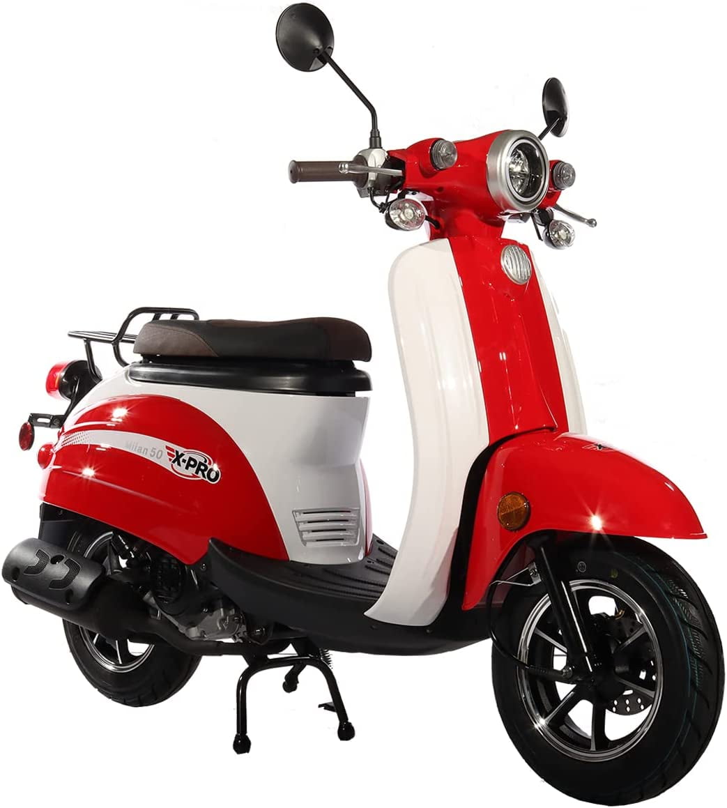 X-PRO 50cc Moped Gas Moped 50cc Moped Street Bike with 10\
