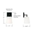 thumbnail image 4 of 1 Light Wall Sconce In Minimalist Style-11 Inches Tall And 6 Inches Wide-Matte Black Finish Capital Lighting 649411Mb, 4 of 7