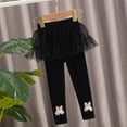 thumbnail image 6 of HAWEE 3 Pack Girls Skirt Leggings Cotton Ruffle Tutu Pant Footless Leggings With Skirt for Girls, 3 Colors, 6 of 6