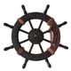 thumbnail image 1 of Mediterranean Style Nautical Wooden Boat Ship Wheel Wooden Rudder, 1 of 5