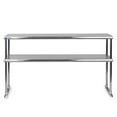 thumbnail image 3 of GRIDMANN NSF Stainless Steel Commercial Kitchen Prep & Work Table Plus A 2 Tier Shelf - 60 in. x 12 in., 3 of 7