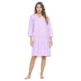 thumbnail image 2 of Casual Nights Women's Flannel Floral Long Sleeve Nightgown, 2 of 5