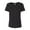 Black Heather, variant on BELLA + CANVAS Women’s Relaxed Jersey V-Neck T-Shirt