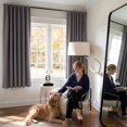 thumbnail image 6 of NICETOWN 2‑Layer 100% Blackout Curtains, Grey, 52" W x 63" L, 2‑Panel Set, 6 of 8