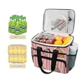 thumbnail image 2 of FORMRS Insulated Cooler Bag 24 Cans Capacity Soft Leakproof Lunch Box with Side Pockets, Gingerbread Houses, 2 of 7