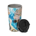 thumbnail image 2 of Picia Vintage Map Travel Essentials Pattern 500ml Carry Insulated Coffee Mug, Stainless Steel Travel Mug with Hidden Handle, Leak-Proof for Car, Office, Home, and Outdoor Use, 2 of 8