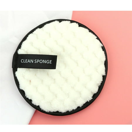 Double-sided Face Wash Sponge Lazy Makeup Remover Puff Washable Exfoliating Makeup Remover Puff Remove